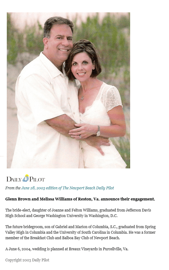 George Washington University has no record of Melissa Williams-Brown